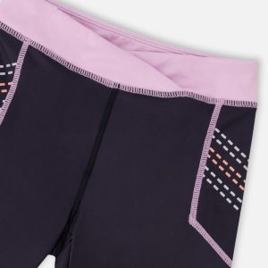 Athletic Biker Shorts In Recycled Polyester Black - Image 3