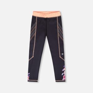 Athletic Leggings In Recycled Polyester Black