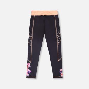 Alternative view of Athletic Leggings In Recycled Polyester Black
