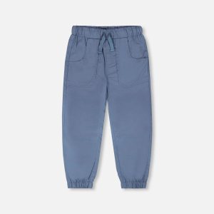 Parachute Jogger With Patch Pockets Blue Grey - Image 16