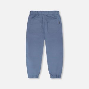 Parachute Jogger With Patch Pockets Blue Grey - Image 3