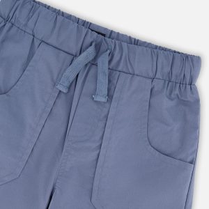 Parachute Jogger With Patch Pockets Blue Grey - Image 4