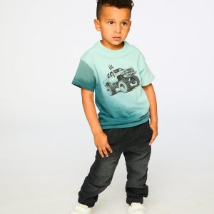 Alternative view of Stretch French Terry Denim Jogger Grey