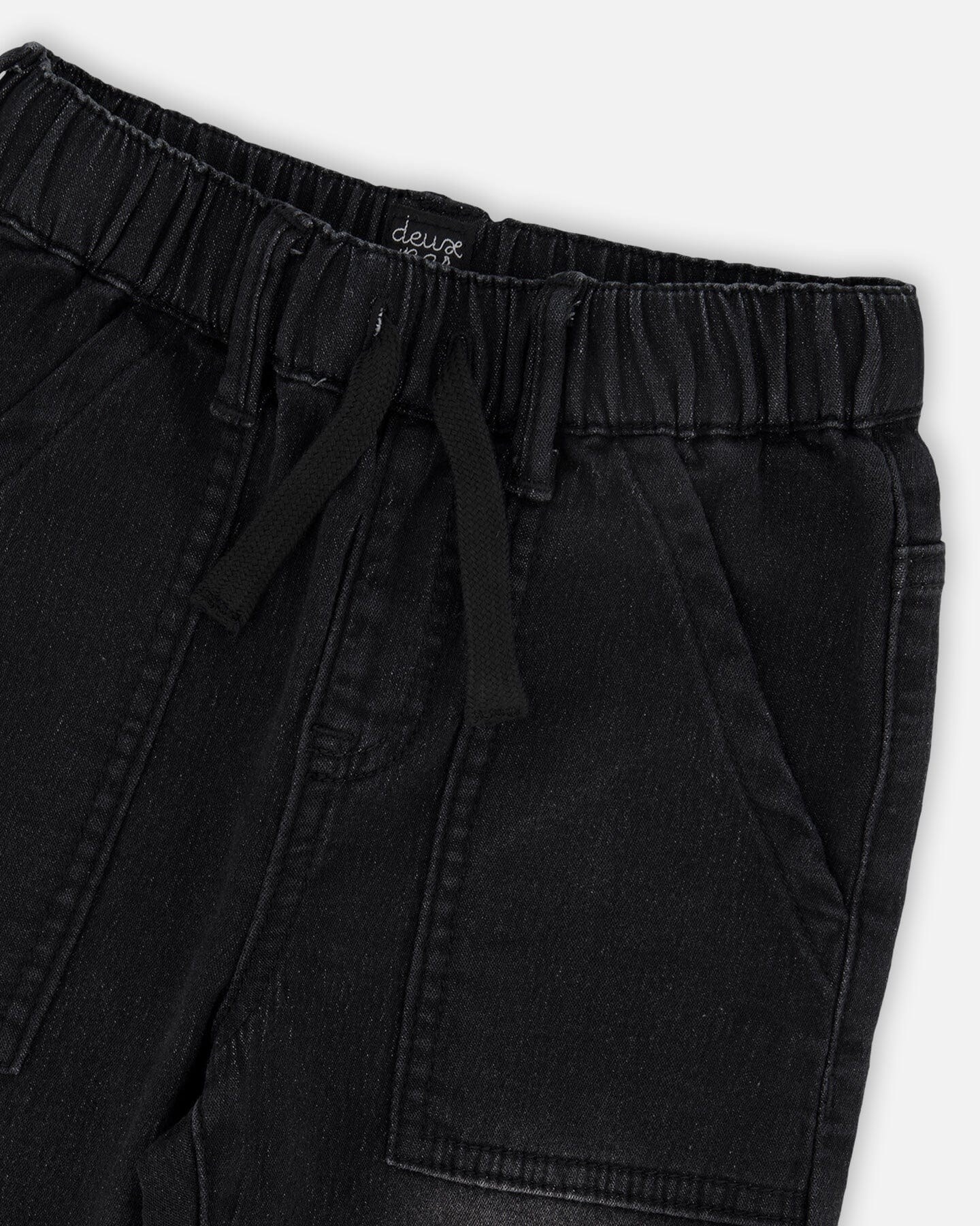 Stretch French Terry Denim Jogger Grey - Image 4
