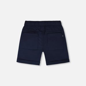 Stretch Twill Shorts Dark Blue - Image 3