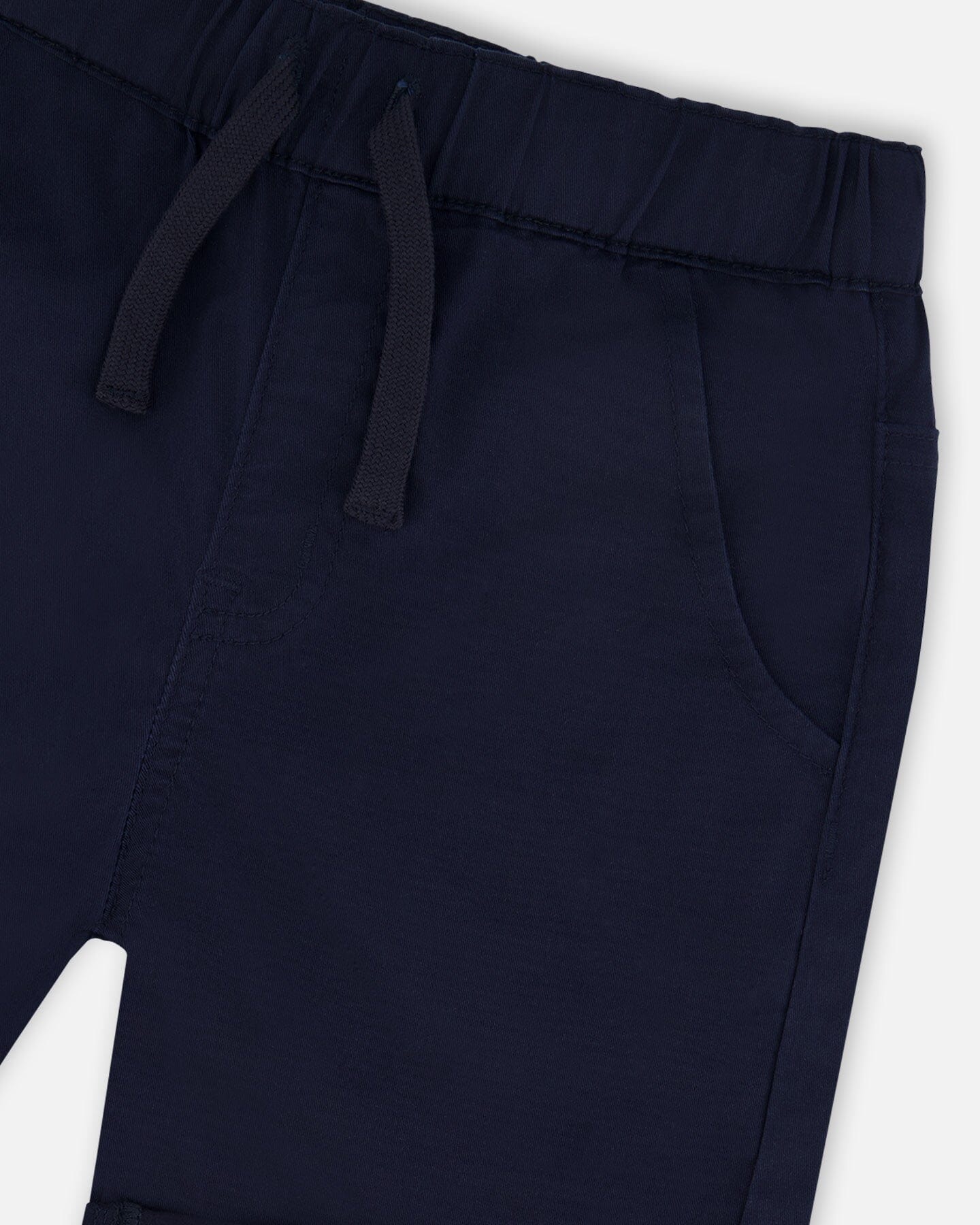 Stretch Twill Shorts Dark Blue - Image 4
