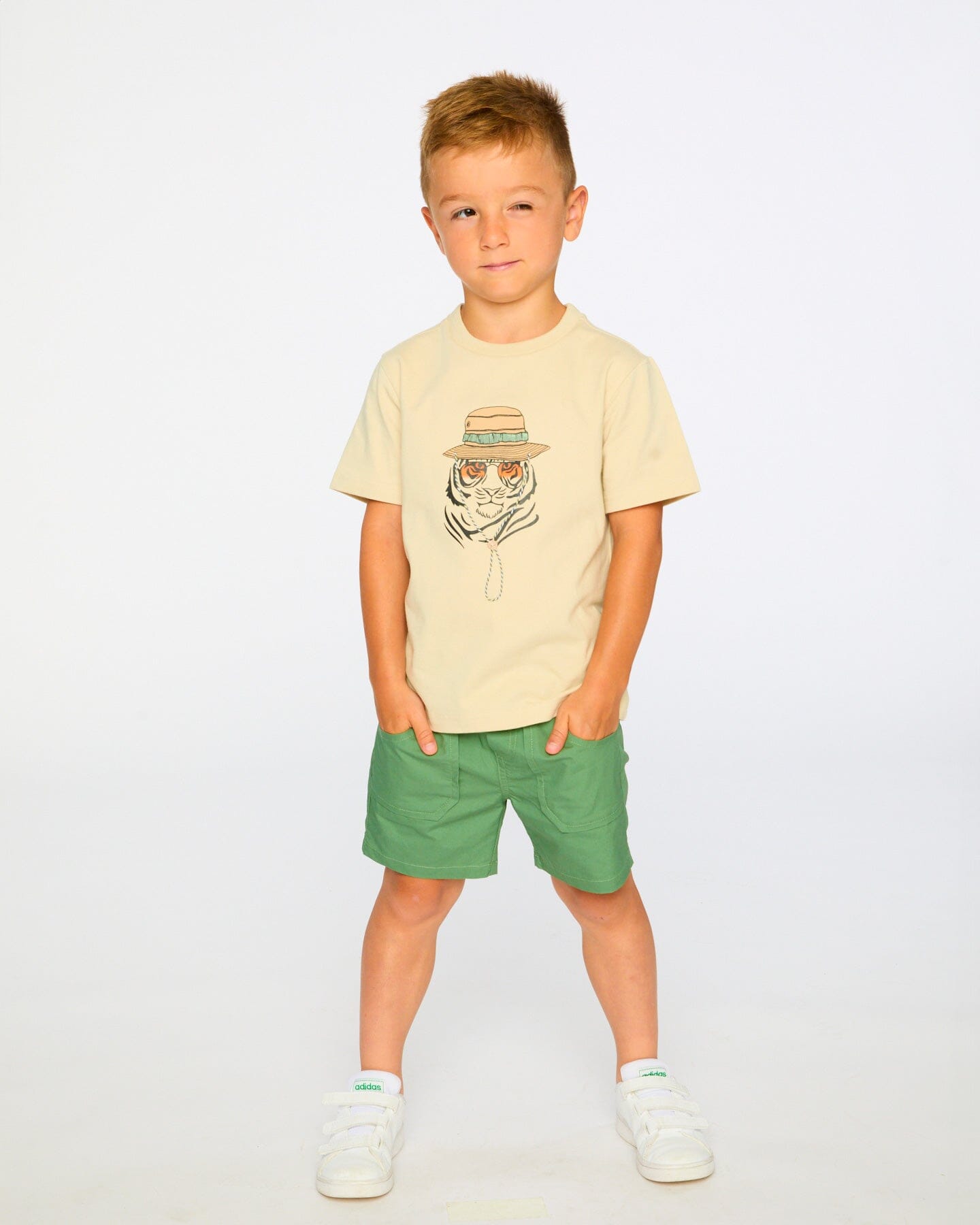 Parachute Shorts With Patch Pockets Green - Image 2
