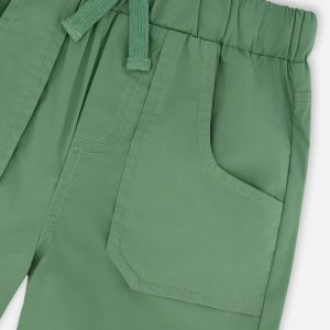 Parachute Shorts With Patch Pockets Green - Image 4