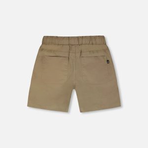 Parachute Shorts With Patch Pockets Beige - Image 4