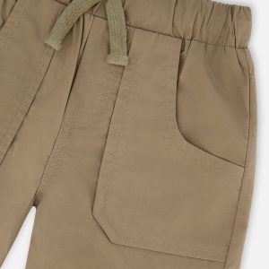 Parachute Shorts With Patch Pockets Beige - Image 5