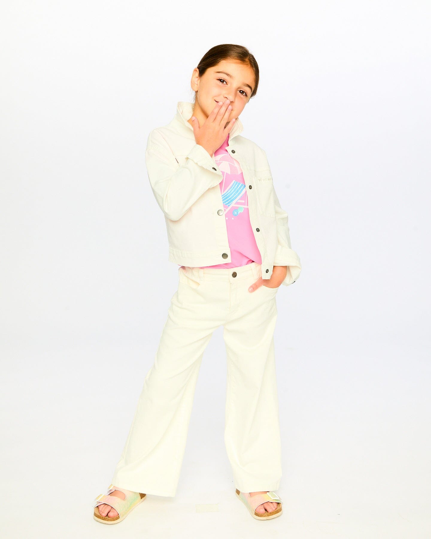 Wide Leg Jeans White - Image 2