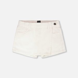 Stretch Twill Skort White