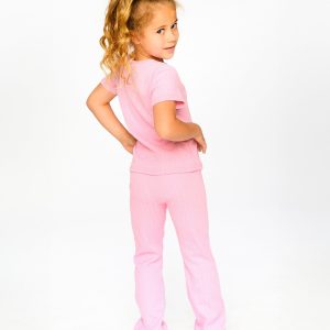 Alternative view of Crinkle Jersey Leggings Pink