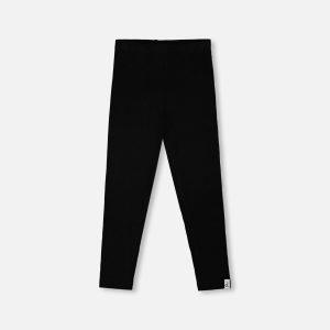 Full-Length Rib Leggings Black