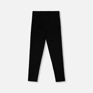 Full-Length Rib Leggings Black - Image 3