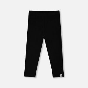 Rib Capri Leggings Black - Image 8