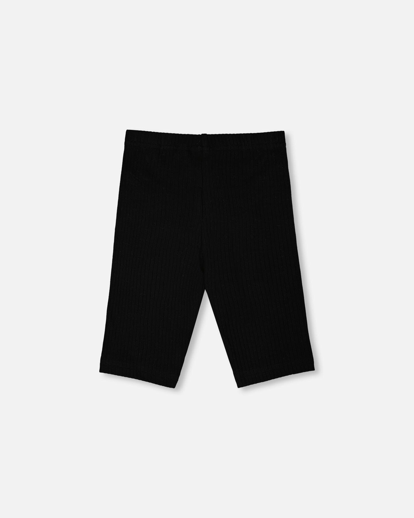 Rib Biker Leggings Black - Image 2