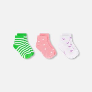 Socks (3 Pairs) Striped Green - Image 7