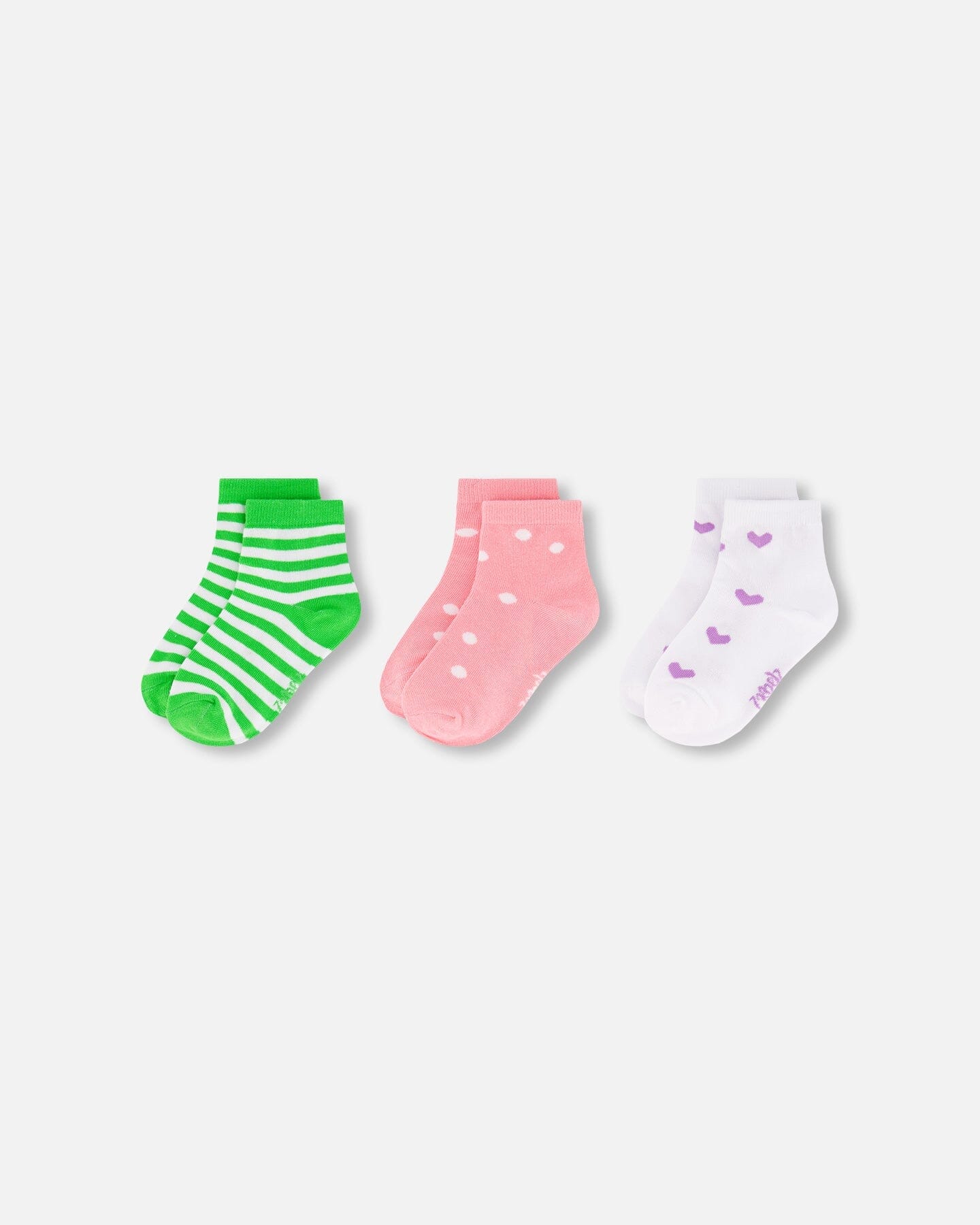 Socks (3 Pairs) Striped Green - Image 2