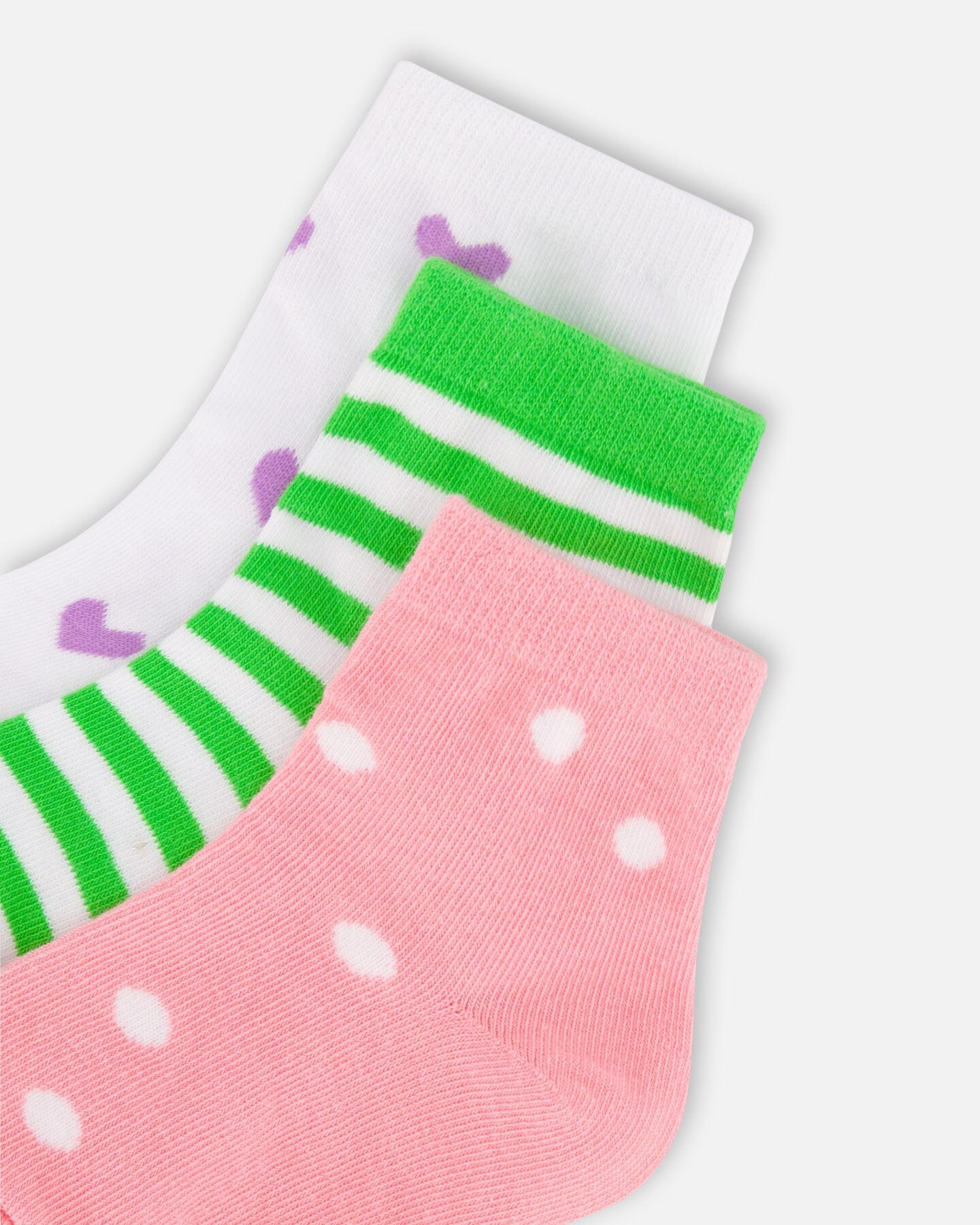 Socks (3 Pairs) Striped Green - Image 3