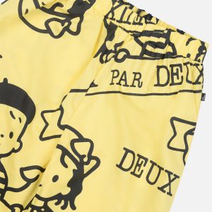 40Th Anniversary Printed Poplin Pant Honey Yellow - Image 5