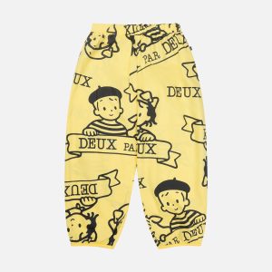 40Th Anniversary Printed Poplin Pant Honey Yellow
