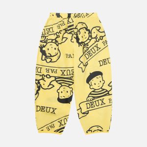 40Th Anniversary Printed Poplin Pant Honey Yellow - Image 3