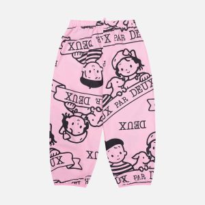 40Th Anniversary Printed Poplin Pant Soft Pink
