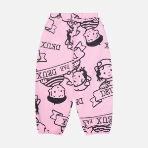 40Th Anniversary Printed Poplin Pant Soft Pink - Image 3