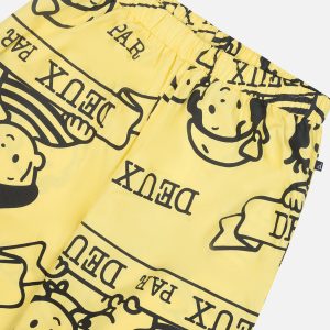 40Th Anniversary Adult Printed Poplin Pant Honey Yellow - Image 5