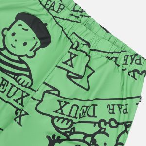 40th Anniversary Adult Printed Poplin Pant Green - Image 4