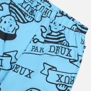 40th Anniversary Adult Printed Poplin Pant Sky Blue - Image 5