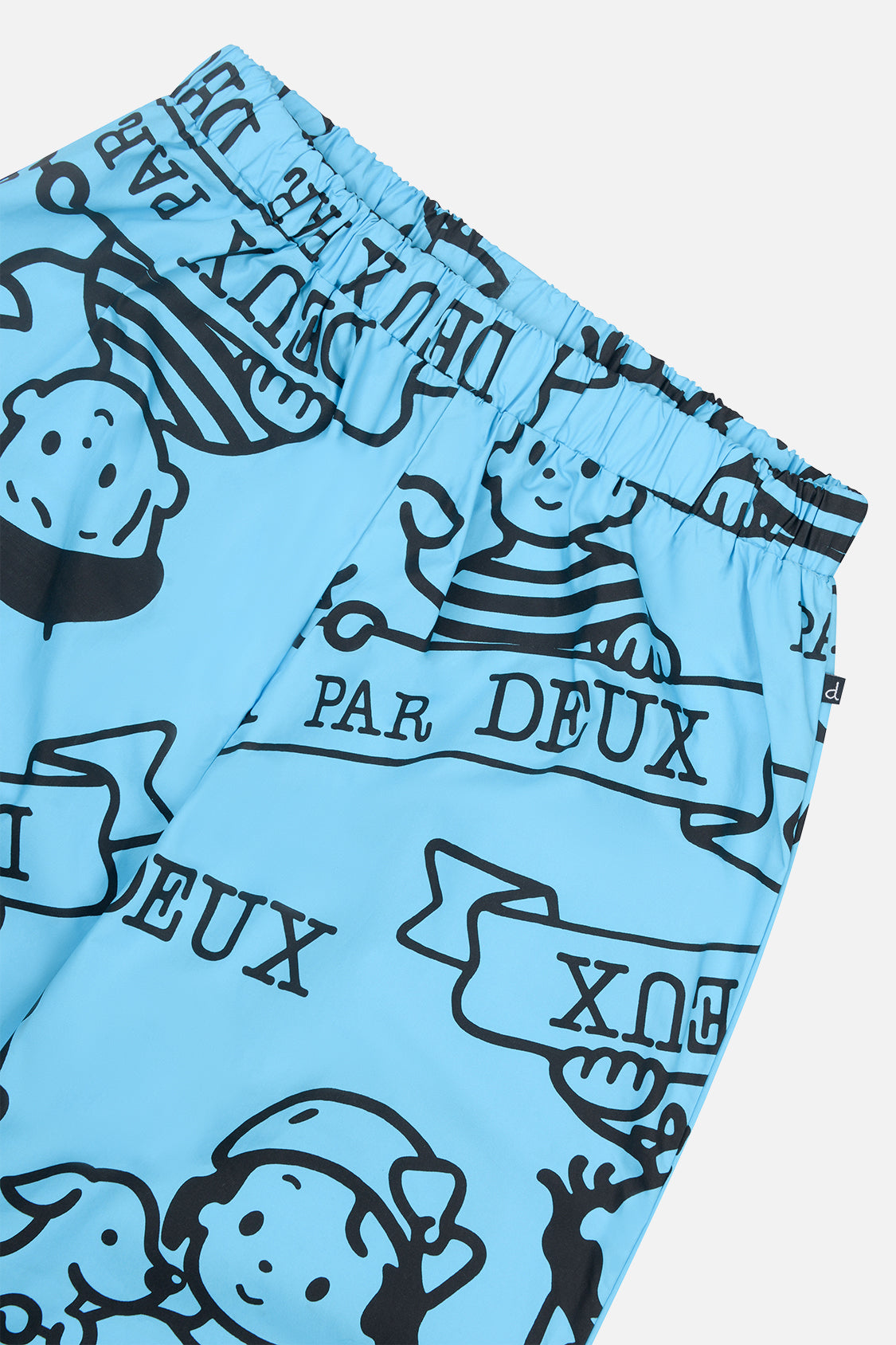 40th Anniversary Adult Printed Poplin Pant Sky Blue - Image 5