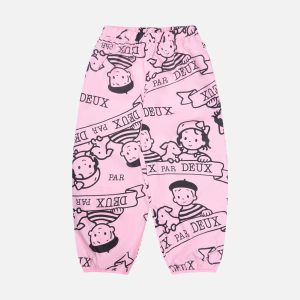 40th Anniversary Adult Printed Poplin Pant Soft Pink