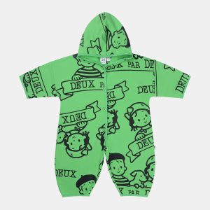 40Th Anniversary Printed Jersey One-Piece Green