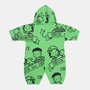 40Th Anniversary Printed Jersey One-Piece Green - Image 3