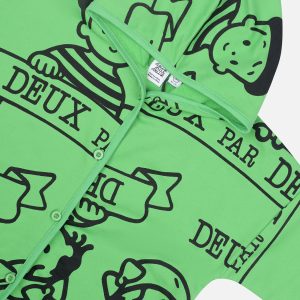40Th Anniversary Printed Jersey One-Piece Green - Image 4