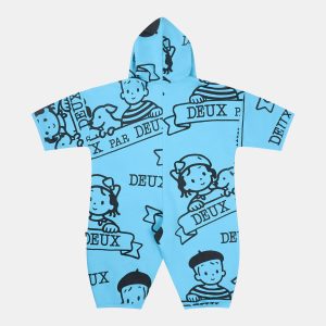 40Th Anniversary Printed Jersey One-Piece Sky Blue - Image 3