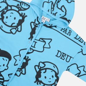 40Th Anniversary Printed Jersey One-Piece Sky Blue - Image 5