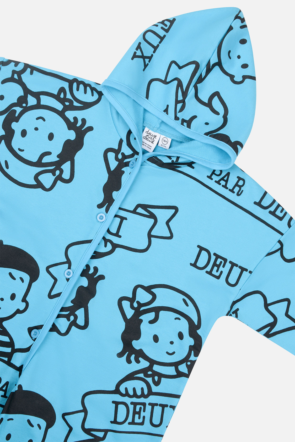 40Th Anniversary Printed Jersey One-Piece Sky Blue - Image 5