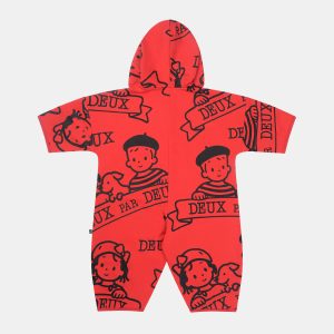 40Th Anniversary Printed Jersey One-Piece Poppy Red - Image 3
