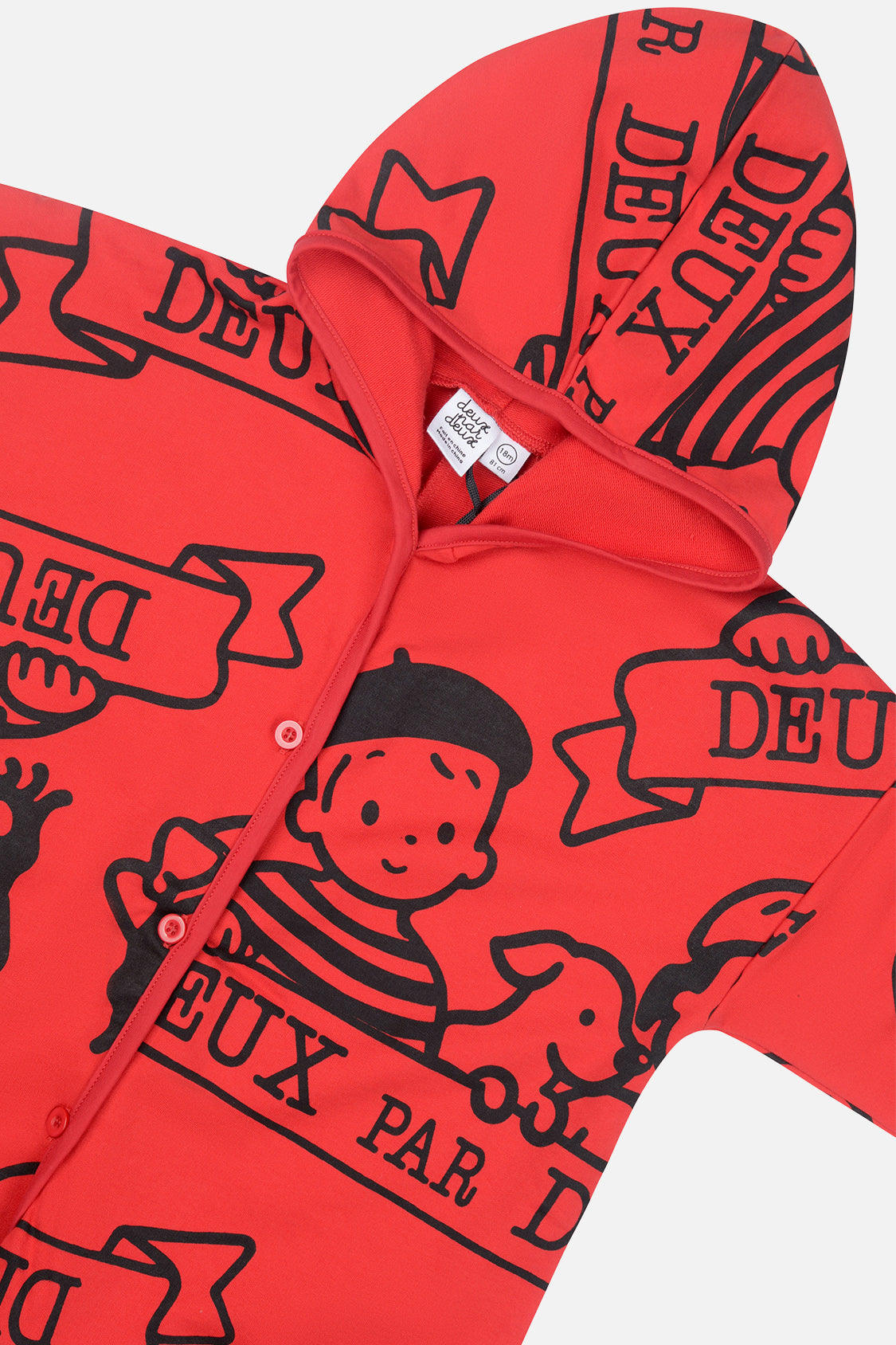 40Th Anniversary Printed Jersey One-Piece Poppy Red - Image 5