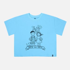 40Th Anniversary Graphic T-Shirt Sky Blue