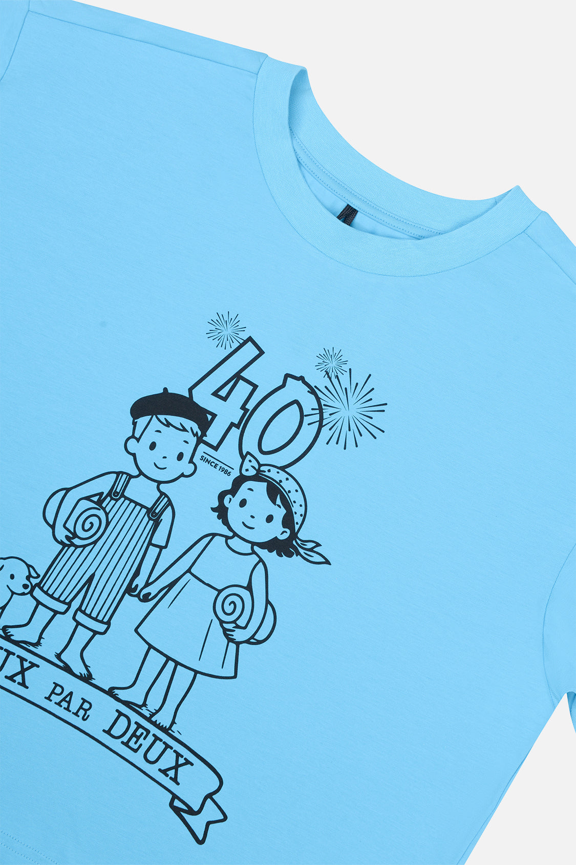 40Th Anniversary Graphic T-Shirt Sky Blue - Image 5