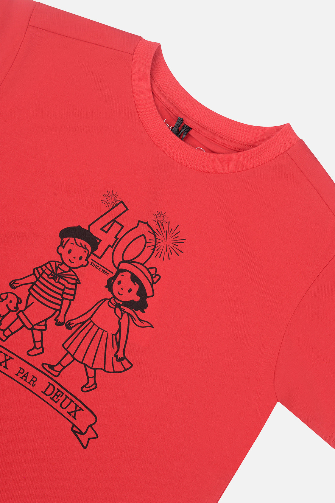 40Th Anniversary Graphic T-Shirt Poppy Red - Image 5