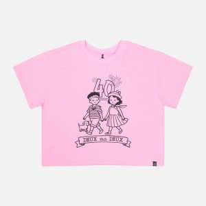 Adult 40Th Anniversary Graphic Boxy T-Shirt Soft Pink