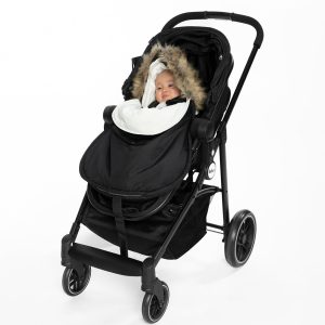 Bunting Bag For Car Seats & Strollers Black - Image 4
