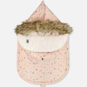 Bunting Bag For Car Seats & Strollers Pink Animal Print