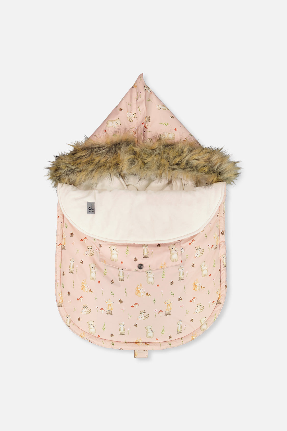 Bunting Bag For Car Seats & Strollers Pink Animal Print
