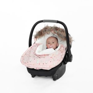 Alternative view of Bunting Bag For Car Seats & Strollers Pink Animal Print